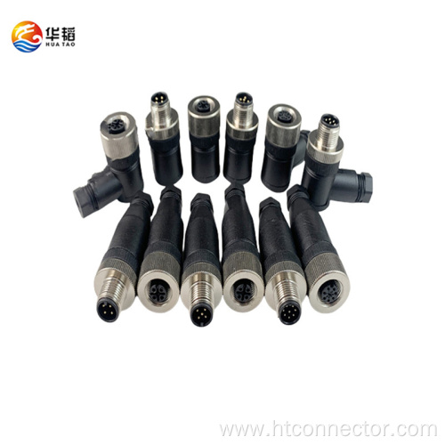 M12 A Code straight head waterproof connector